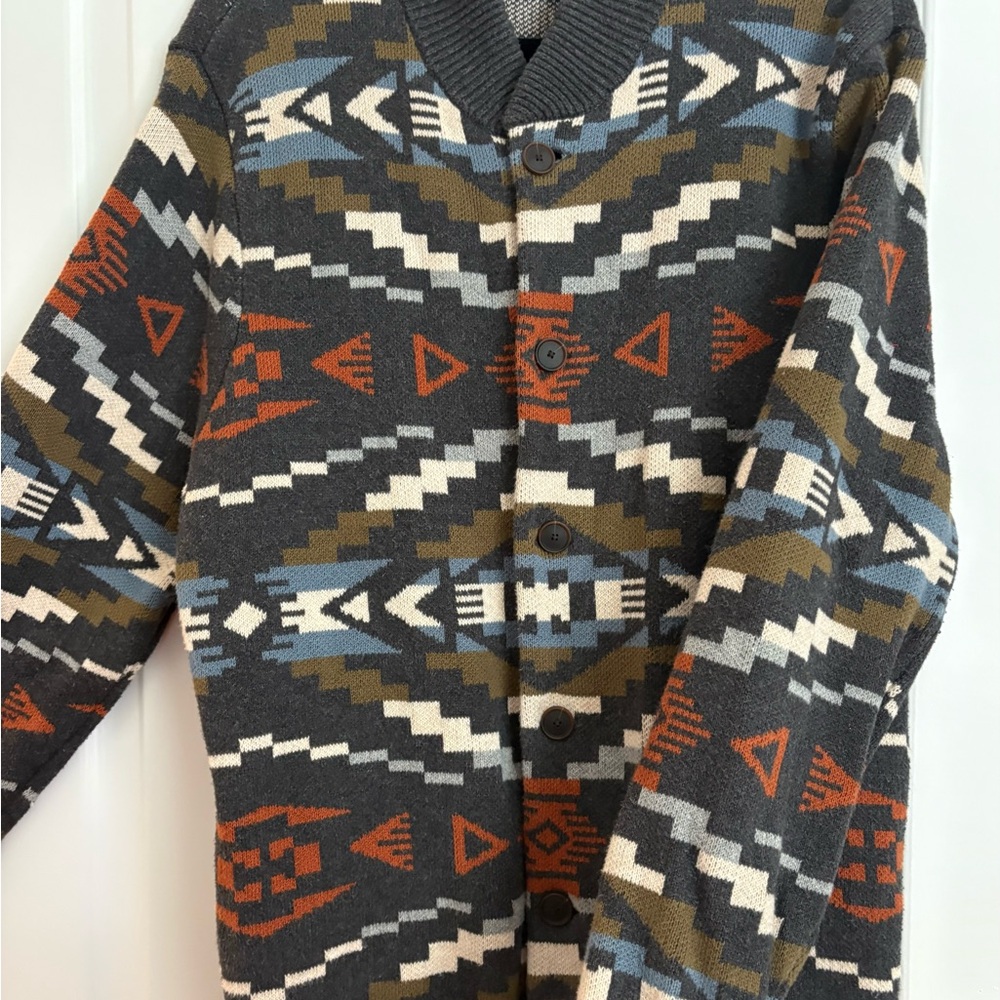 Pendleton Men's Geometric Pattern Sweater - Multi… - image 2